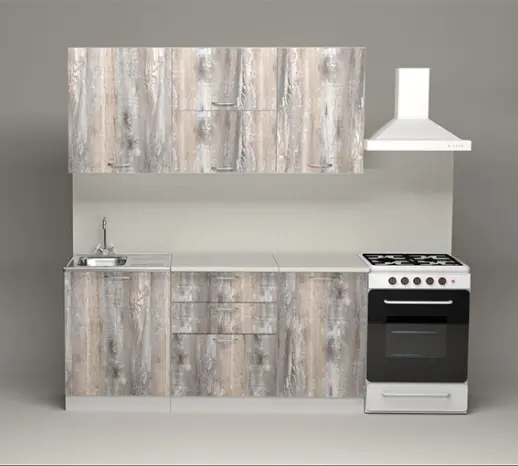 Кухня Герда "Экстра" Пайн экзотик / Белый