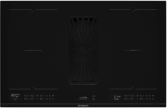 Индукционная варочная панель с вытяжкой De Dietrich DPH4840B INFINITE BLACK