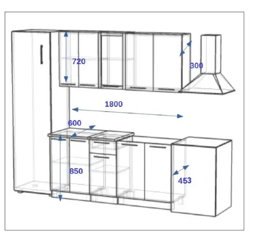 Волна Белый металлик Бирюза 1800