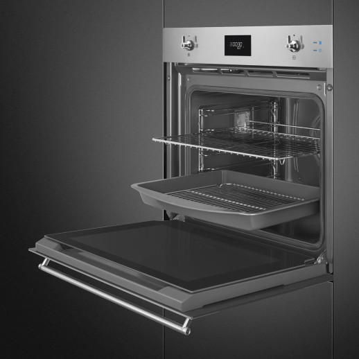 Электрический духовой шкаф с функцией пара Smeg SOP6301S2X