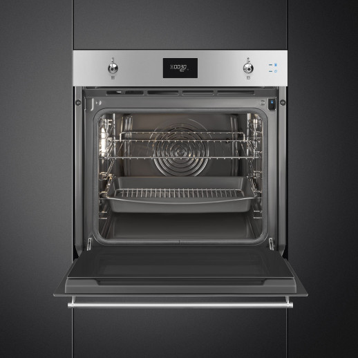 Электрический духовой шкаф с функцией пара Smeg SOP6301S2X