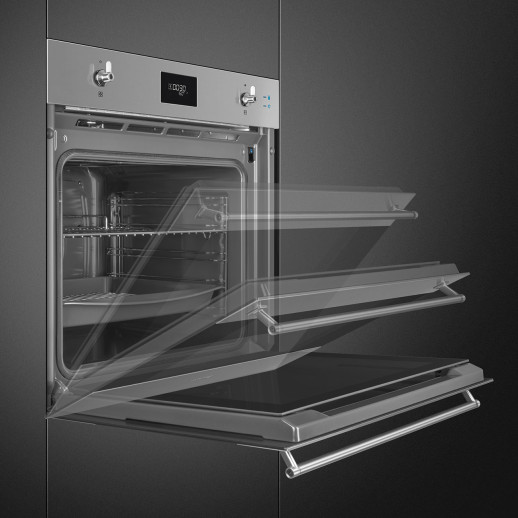 Электрический духовой шкаф с функцией пара Smeg SOP6301S2X