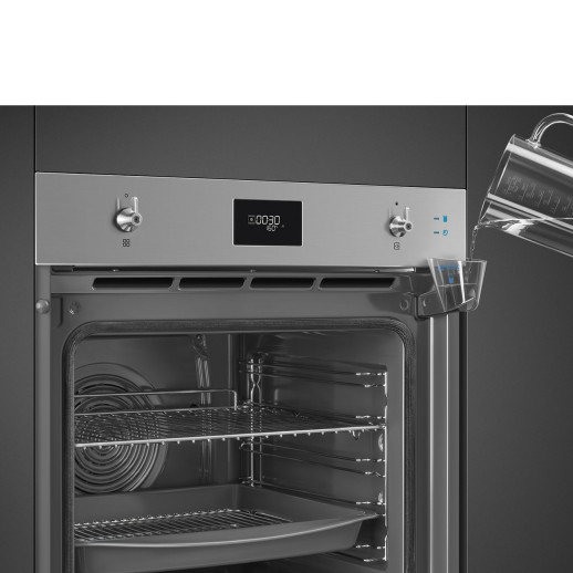 Электрический духовой шкаф с функцией пара Smeg SOP6301S2X