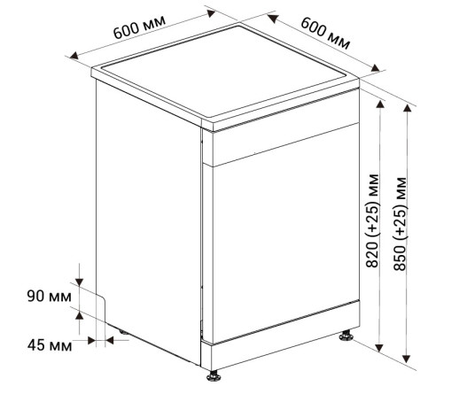 Посудомоечная машина Hiberg F68 1530 LB