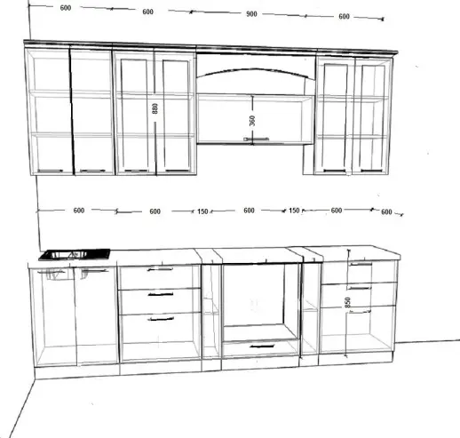 Кухня Массив Бианко РоялВуд Прованс 2700