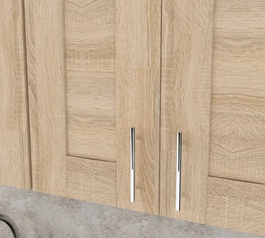 Кухонный гарнитур "Квадро дуб сонома/Малага" 1500*1300 мм