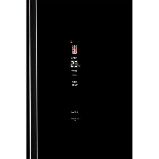 Полувстраиваемый холодильник Hiberg RFQ-600DX NFGB inverter черный