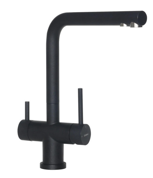 Смеситель Longran SPRINT LOGIC LM2192, ONYX GRANITE/STAINLESS STEEL