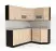 Кухонный гарнитур "Квадро дуб сонома/Малага" 2000*1500 мм