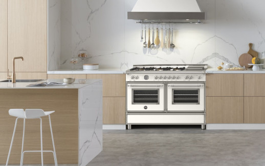 Комбинированная кухонная плита Bertazzoni HER126G2EAVT слоновая кость