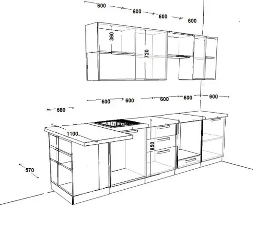 Кухня Белый глянец Роб розовый 2900