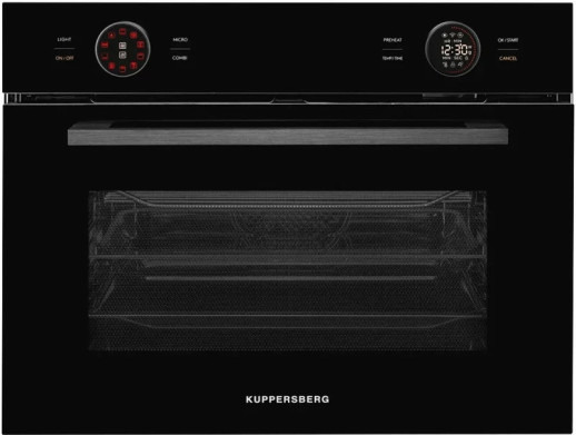 Электрический духовой шкаф с функцией СВЧ Kuppersberg KMW 612 Black