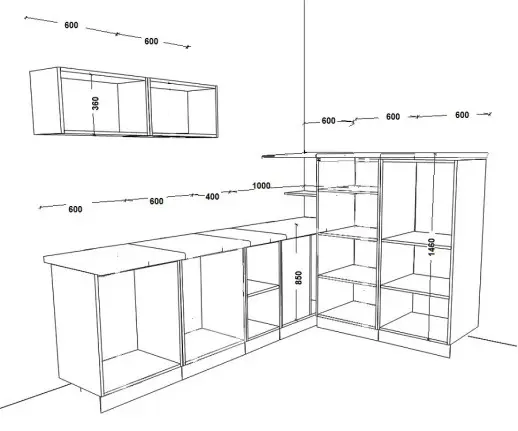 Кухня Венге Техно 1800х2400