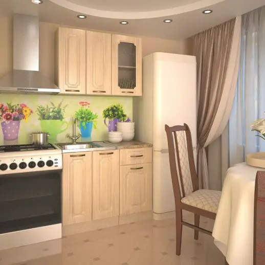 Кухонный гарнитур Грецкий орех 1000