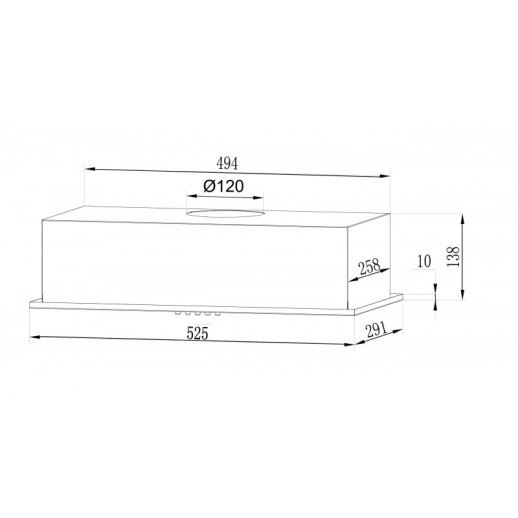 Кухонная вытяжка Lex GS BLOC LIGHT 600 INOX