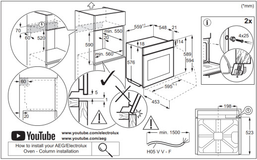Электрический духовой шкаф Electrolux LOE8F38X