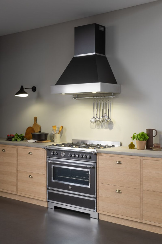 Комбинированная кухонная плита Bertazzoni HER96L1ENET чёрный