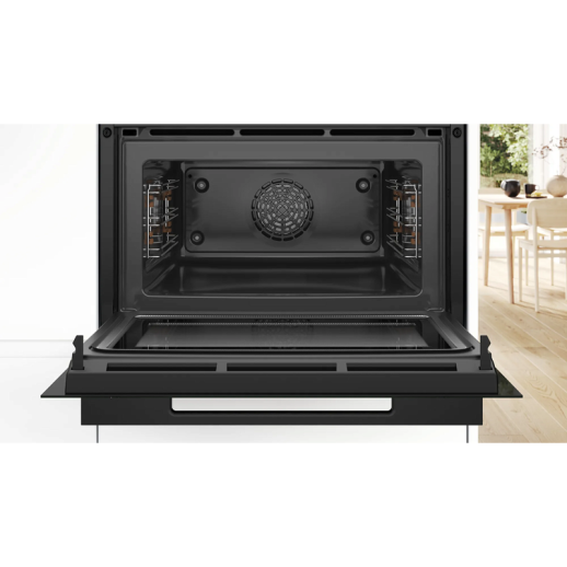 Электрический духовой шкаф с функцией СВЧ Bosch CMG9241B1 черный