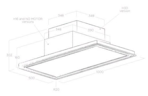 Кухонная вытяжка Elica SKYDOME H30 A/100