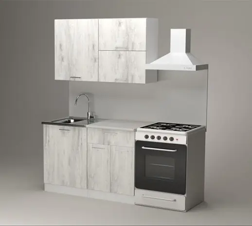 Кухонный гарнитур "Пайн Белый" 1200мм