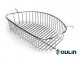 Oulin корзина для посуды(фруктов) Ol-117L хром