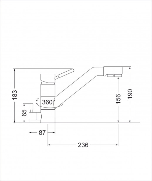 Смеситель Emar Quartz ЕС - 3008
