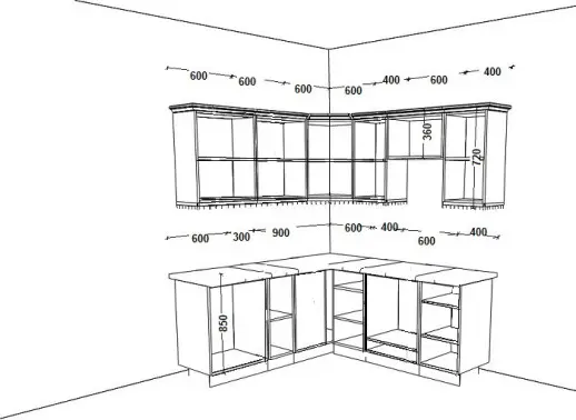 Кухня Вегас Белый 1800х2000