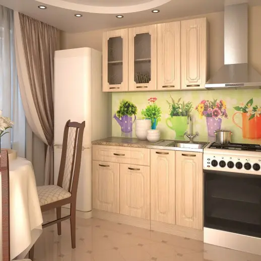 Кухонный гарнитур Грецкий орех 1400