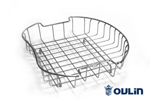Oulin корзина для посуды(фруктов) Ol-151L хром