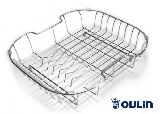 Oulin корзина для посуды(фруктов) Ol-166L хром