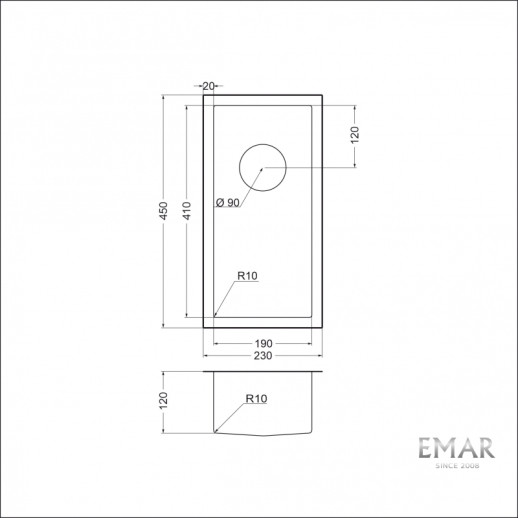 |Discount|Мойка для кухни Emar EMB-126А PVD Nano Golden