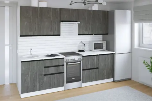 Кухонный гарнитур Ноктюрн мега 2500 мм