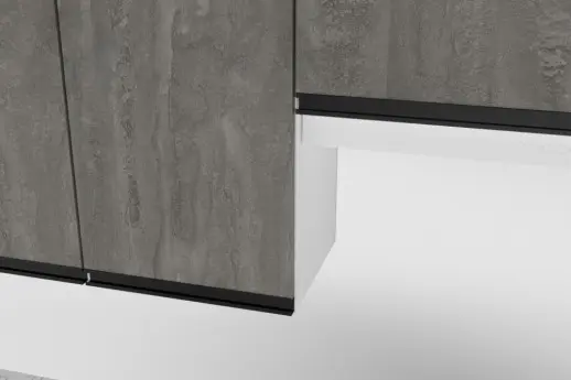 Кухонный гарнитур Ноктюрн мега прайм 1500х2700 мм