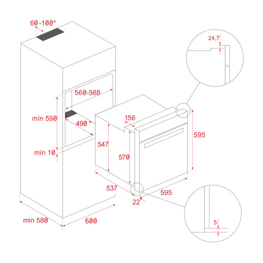 Электрический духовой шкаф Teka HSB 6350 STAINLESS STEEL