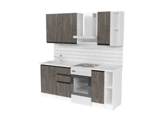 Кухонный гарнитур Ноктюрн медиум 1400 мм