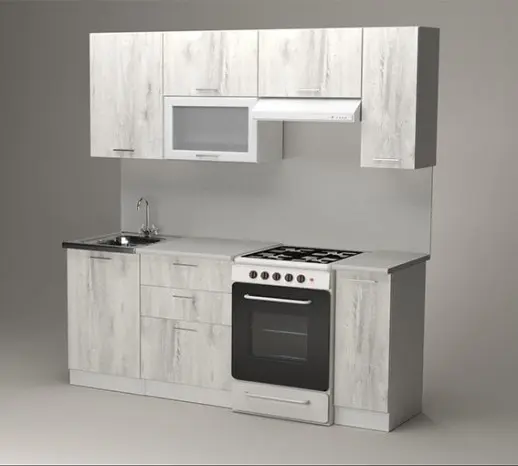 Кухонный гарнитур "Пайн Белый" 2000мм