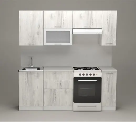 Кухонный гарнитур "Пайн Белый" 2000мм