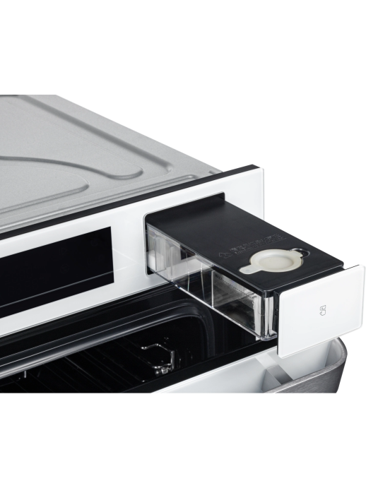 Электрический духовой шкаф с функцией пароварки и СВЧ Hiberg S-VM 6415 W SMART