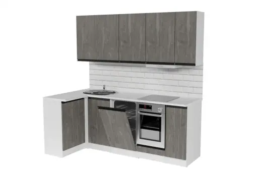 Кухонный гарнитур Ноктюрн прайм 1100х2000 мм