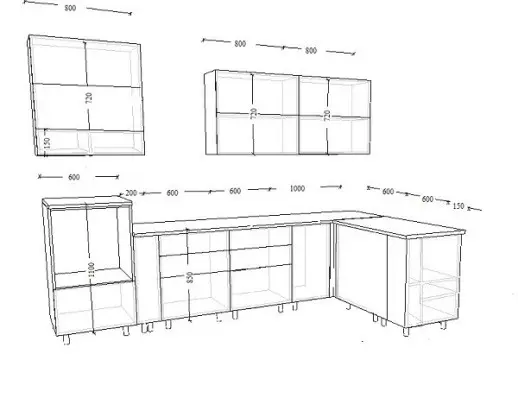 Кухня Белый глянец Черный глянец Красный глянец 3000х1350