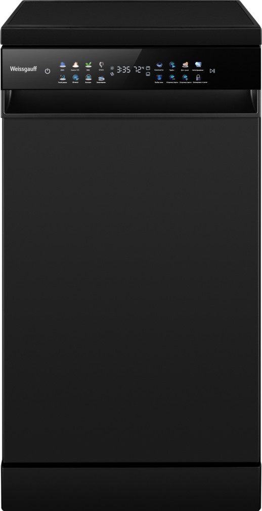 Посудомоечная машина отдельностоящая Weissgauff DW 4539 Inverter Touch AutoOpen Black