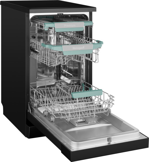 Посудомоечная машина отдельностоящая Weissgauff DW 4539 Inverter Touch AutoOpen Black