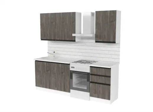 Кухонный гарнитур Ноктюрн стандарт 1600 мм