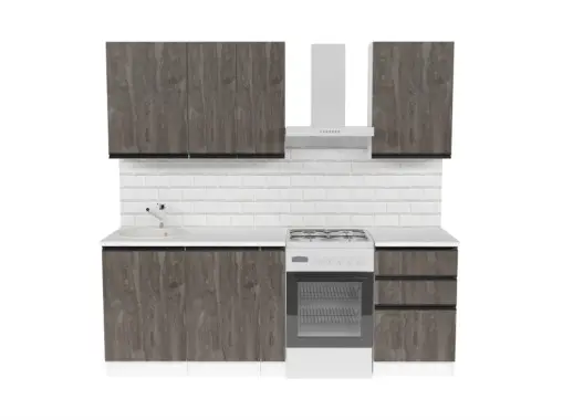 Кухонный гарнитур Ноктюрн стандарт 1600 мм