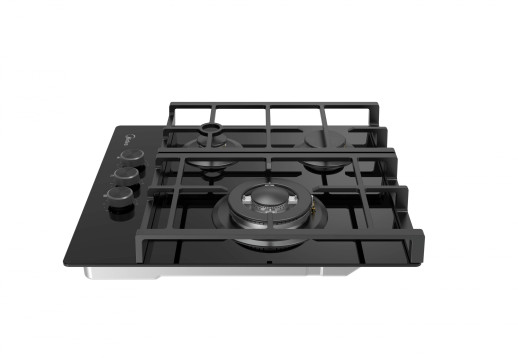 Газовая варочная панель Midea MG449TGB черная