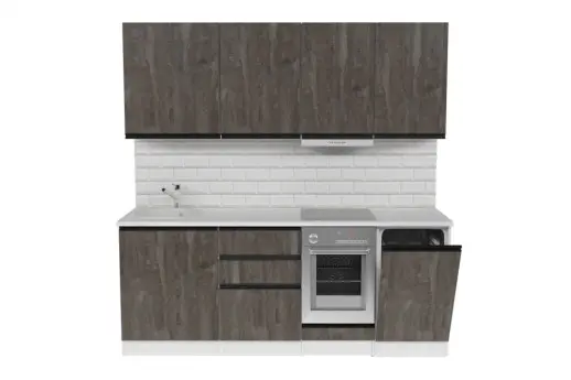 Кухонный гарнитур Ноктюрн ультра 2000 мм