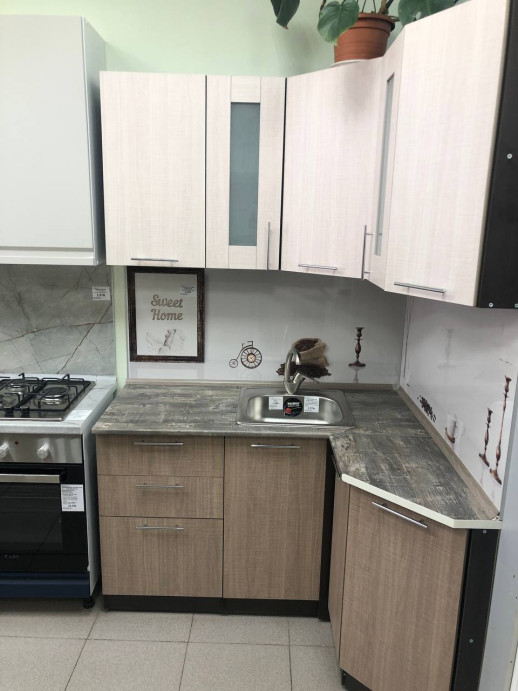 Набор мебели для кухни "Герда" Латте + Карамель