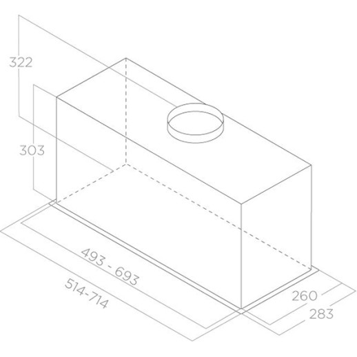 Кухонная вытяжка Elica LANE SENSOR BL MAT/A/72