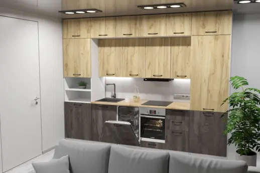 Кухонный гарнитур Сапфир 3000 мм