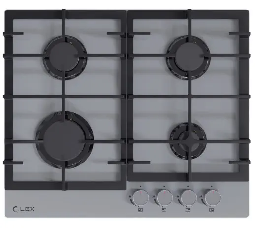 Газ на стекле варочная панель Lex GVG 642-1 GR